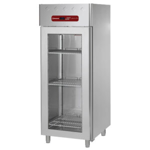 Armoire de congélation 700 litres ventilée, 1 porte vitrée GN 2/1