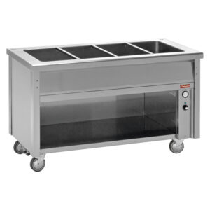 Elément bain-marie sur armoire ouverte 6 GN 1/1