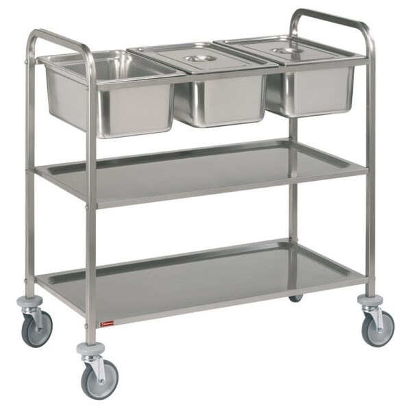 Chariots service / Acier inox