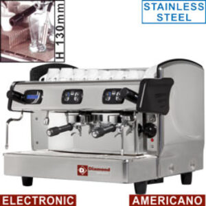 Machine à café americain 2 groupes h130mm, auto. (avec display)