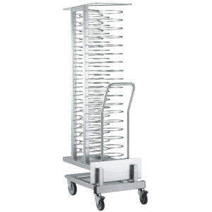 Chariot et chargeur amovible, pour 45 assiettes (ø 300 mm), four 20x GN 1/1 (espace 85 mm)